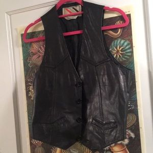 Chess King leather vest